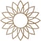 Ekena Millwork Daisy Wood Fretwork Pierced Ceiling Medallion, Red Oak, 40"OD x 13 1/4"ID x 3/8"T CMWP40X40X0375DARO - alternate 4